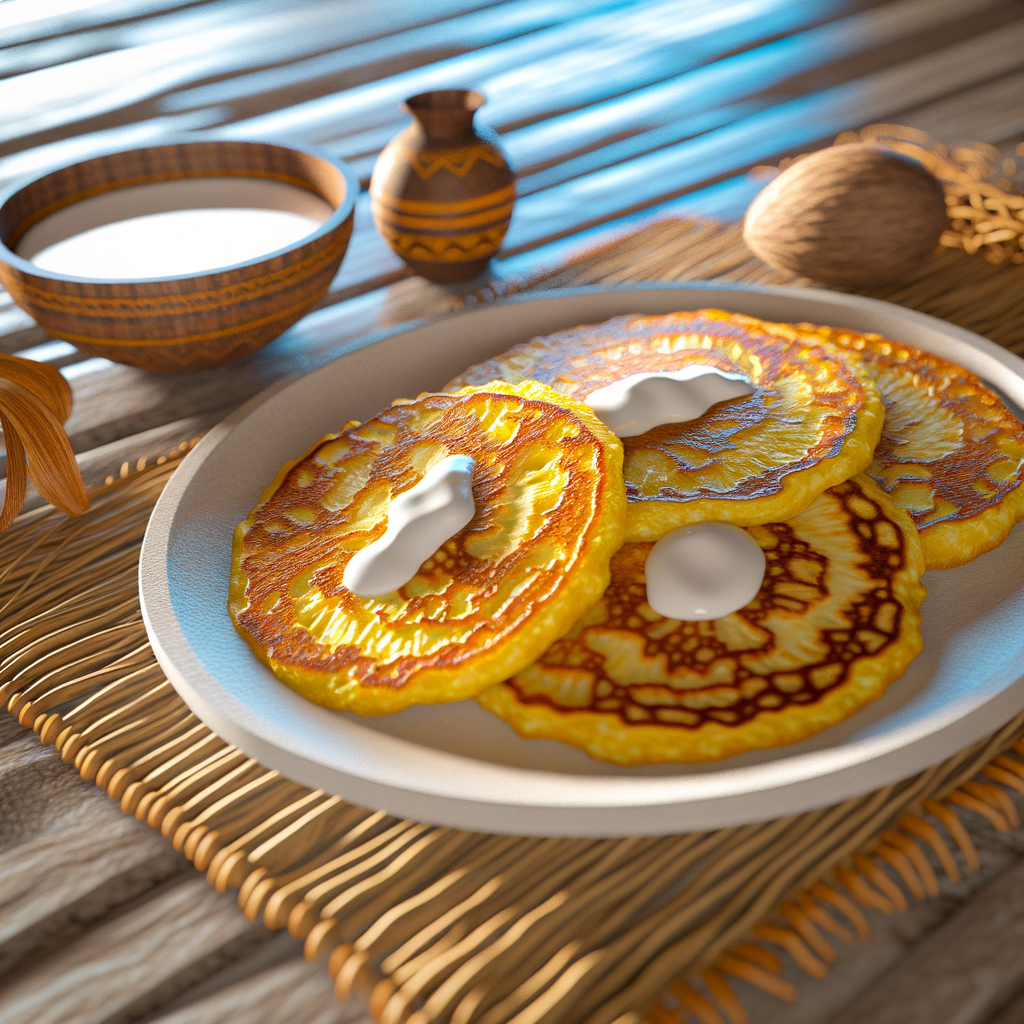 Pandekager af brødfrugt